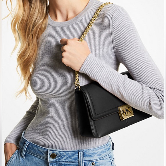 MICHAEL KORS Sonia Medium Leather Bag,Card Case,Dust Bag & Shopping Bag-NWT $759 - Picture 5 of 9